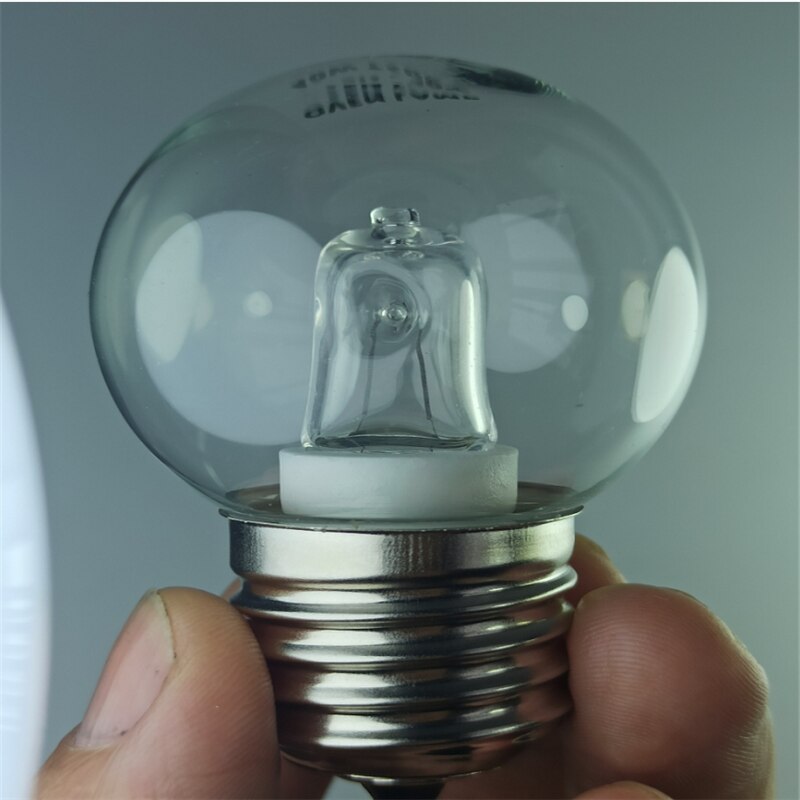 40W E27 G45 Oven Light Bulb AC110-250V High Temperature 300 Microwave Glass Lamp Bulb Warm White 630LM