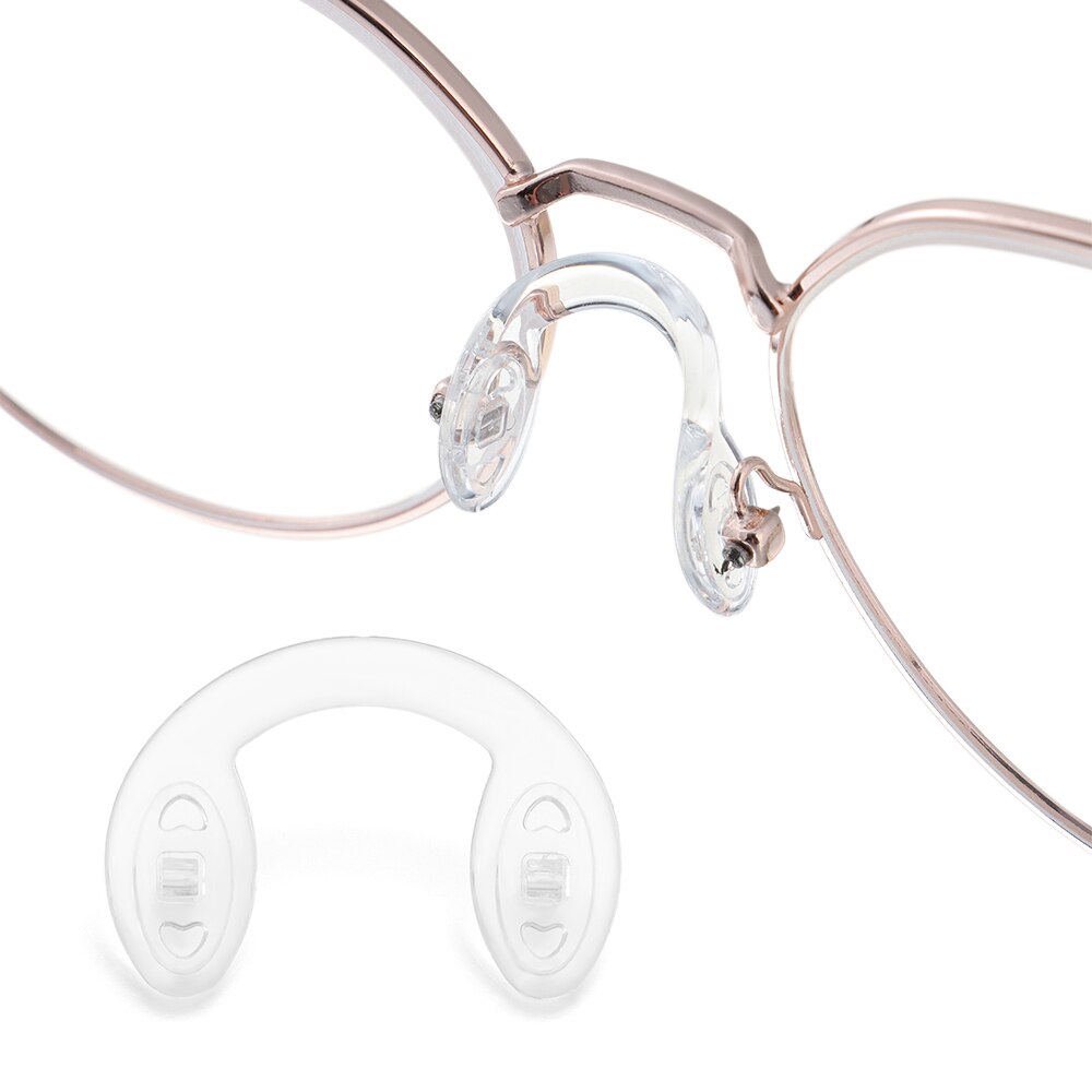 5 stk silikone briller næsepuder bløde klare anti-slip u form næse puder til solbriller læse briller briller tilbehør