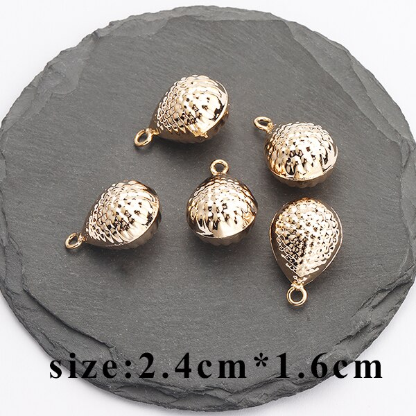 GUFEATHER M830, schmuck zubehör, 18k gold überzogen, 0,3 mikrometer, diy anhänger, hand gemacht, schmuck machen, diy ohrringe, 10 teile/los: M83011