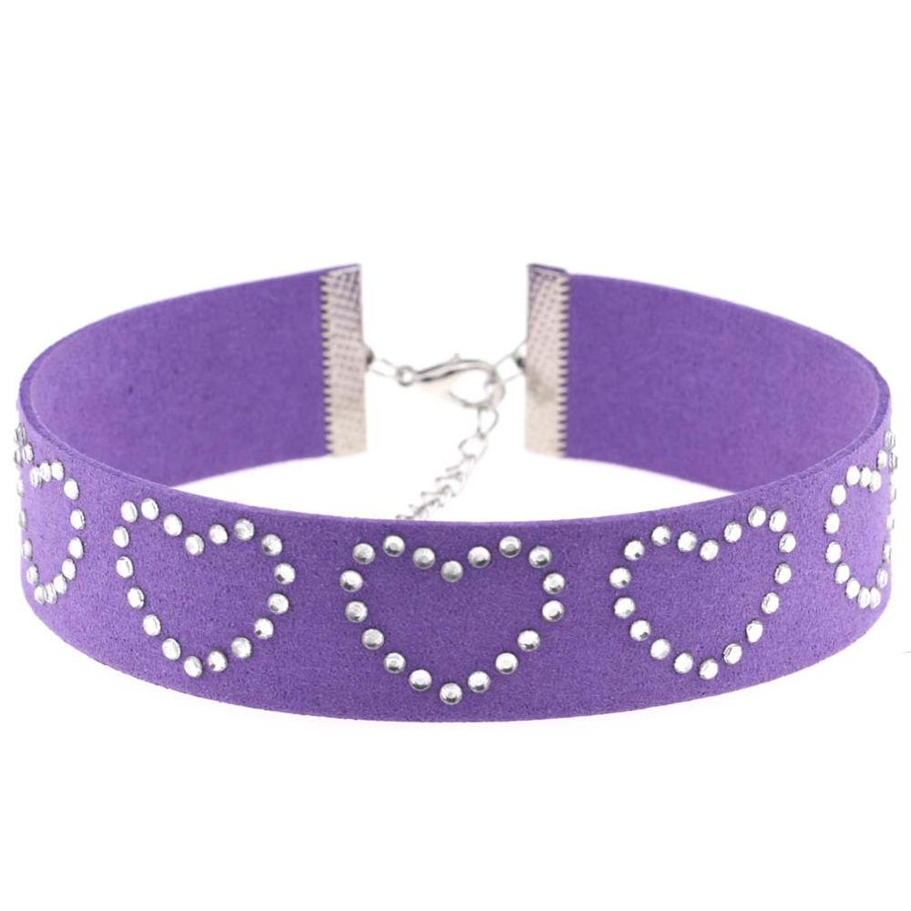Goth Kleding Harajuku Hart Choker Ketting Liefhebbers Zwart Roze Vriend Y2k Hals Ketting Voor Vrouwen Sieraden: Roest Rood