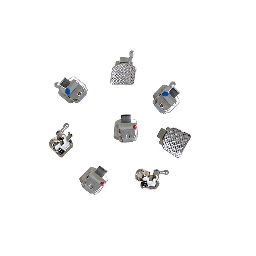 Dental Brace Metal Self Ligating Bracket Orthodontics KND 5D Metal Self Ligating Brackets with a Tool and 12 Flexible Hooks