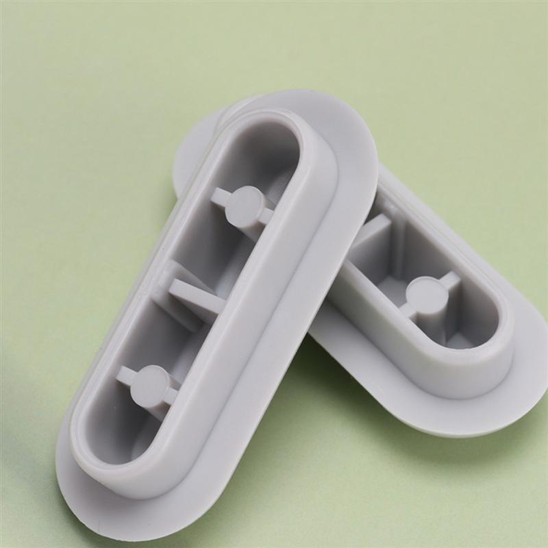 2/4Pcs Antislip Pakking Toiletbril Bumper Badkamer Producten Lifter Kit Verhogen De Hoogte Toiletbril Demping Pads (Grijs)