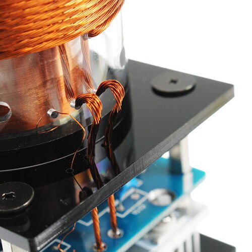AC 100-240 V hoch Energie Musik Tesla Spule Plasma Lautsprecher + Adapter stecker und spielen