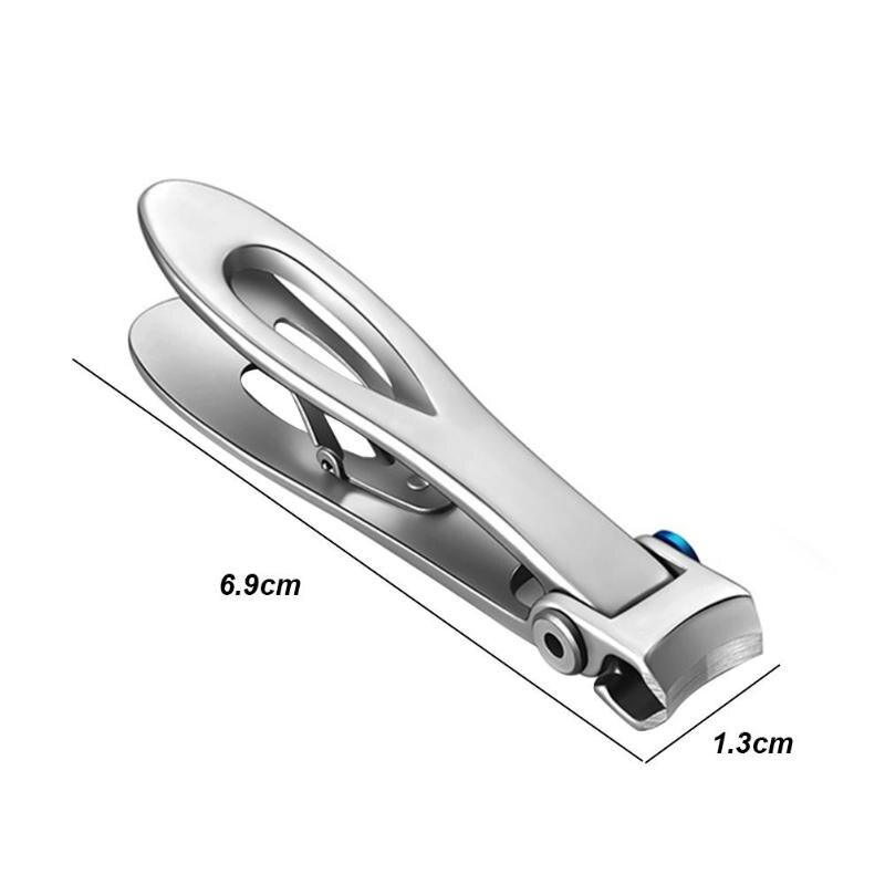 Pro Nail Clippers Multi-function Stainless Steel Nail Cutter Toenail Fingernail Manicure Trimmer Toenail Clippers Thick Nail Cut: Silver S 6.9x1.3CM
