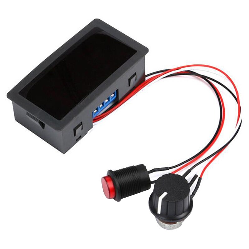 Digital display motor motor controller dk-pwm dc hastigheds controller 12v 24v omvendt forbindelse overbelastning kortslutningsbeskyttelse