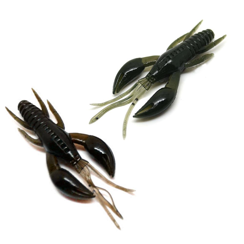 4 PCS Fishing Lures Soft Strange Shape Bait Crayfish Glass Shrimp Oxtail Tail Maggot 2G Lure Fishing Hammer Artificial Bait Set
