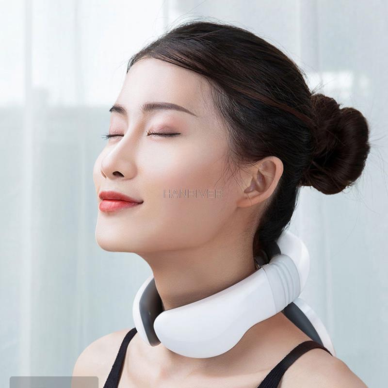 Cervical spine massager line remote control fomentation physiotherapy shoulder neck multifunctional vibration pulse neck guard