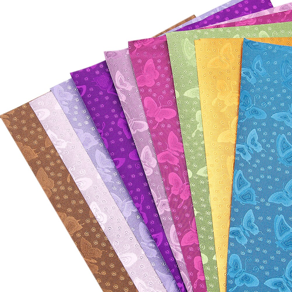 Bump Textured Faux Leather Sheets Butterfly Solid Color Synthetic Leather Fabric Roll 30x140cm for DIY Earrings Hair Bows Crafts