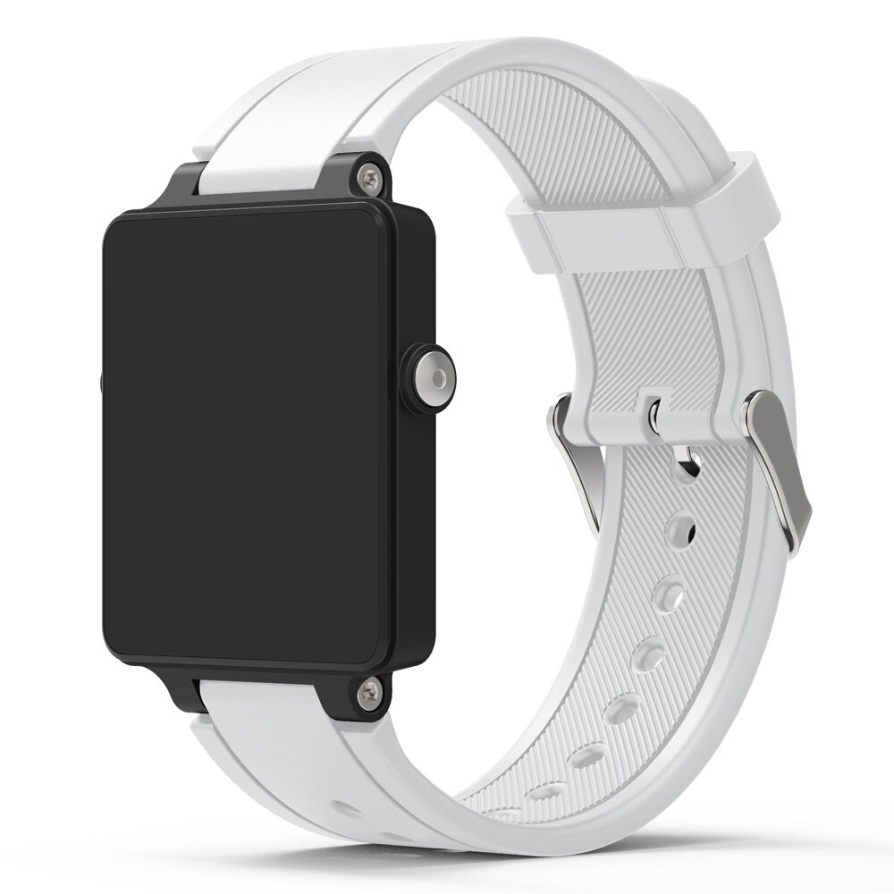 Nova substituição pulseira de silicone pulseira de relógio pulseira para garmin vivoactive acetato esportes pulseiras relógio correa reloj: WHITE