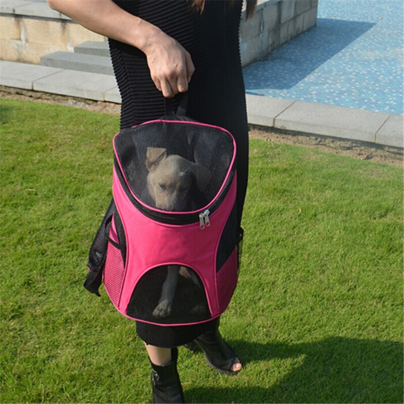 Hundetaske åndbar hund rygsæk stor kapacitet bærepose til bærbar udendørs rejse kæledyrsbærer