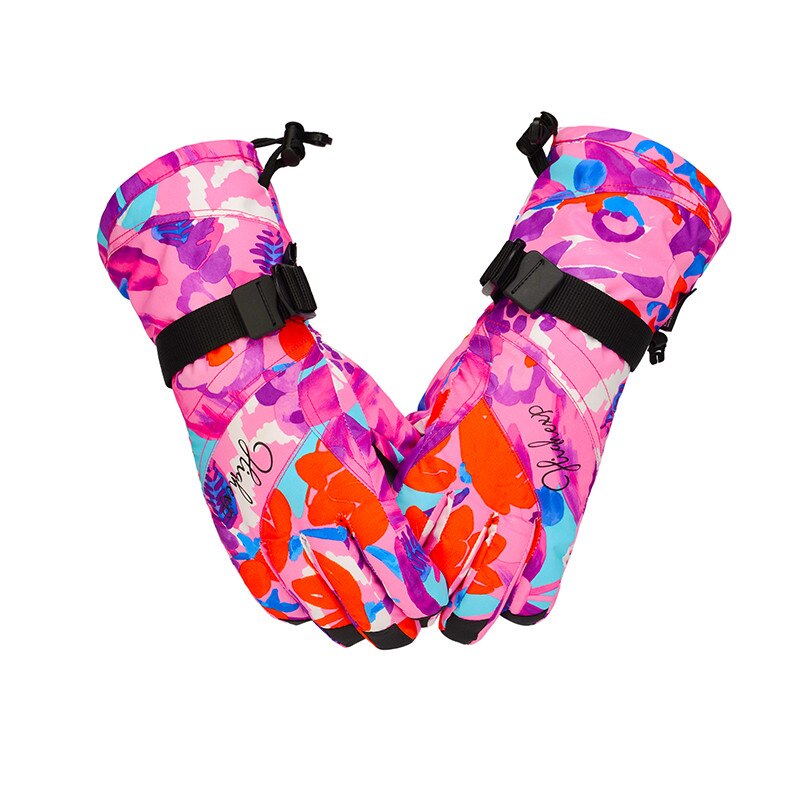 Ski Handschoenen Voor Kinderen Snowboard Handschoenen Meisjes Ski Wanten Thermische Winter Handschoenen Skiën Sneeuw Wanten Waterdichte Snowboarden: 1807-10