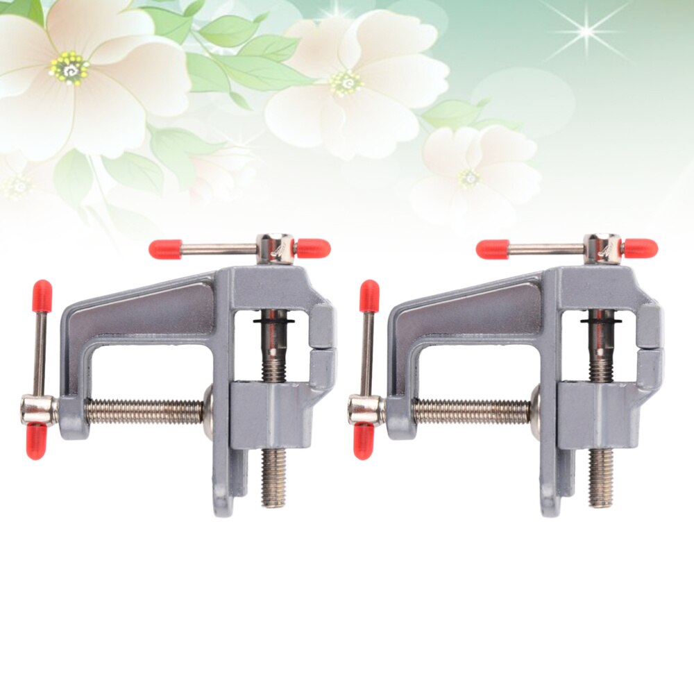 Household Mini Flat Table Vise Clamp-on Bench Vise Tool Portable Manual Bench Clamp for DIY Craft Jewelry Woodworking Carving Mi