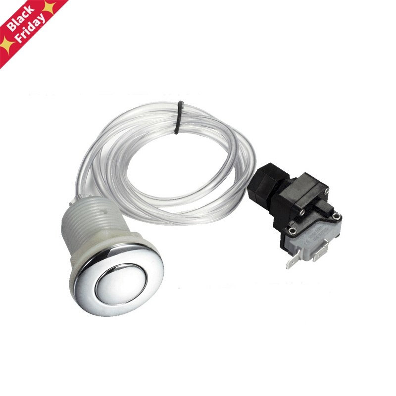 Garbage Disposer Spa Bathtub Pneumatic Air Switch Button Kit for insinkerator evolution food waste equipment