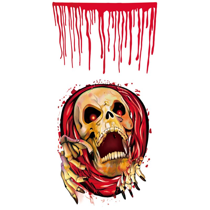 Closestool Sticker Personality Terror Style Sticker For Bathroom Decoration Home Decor Funny Closestool Sticker: A