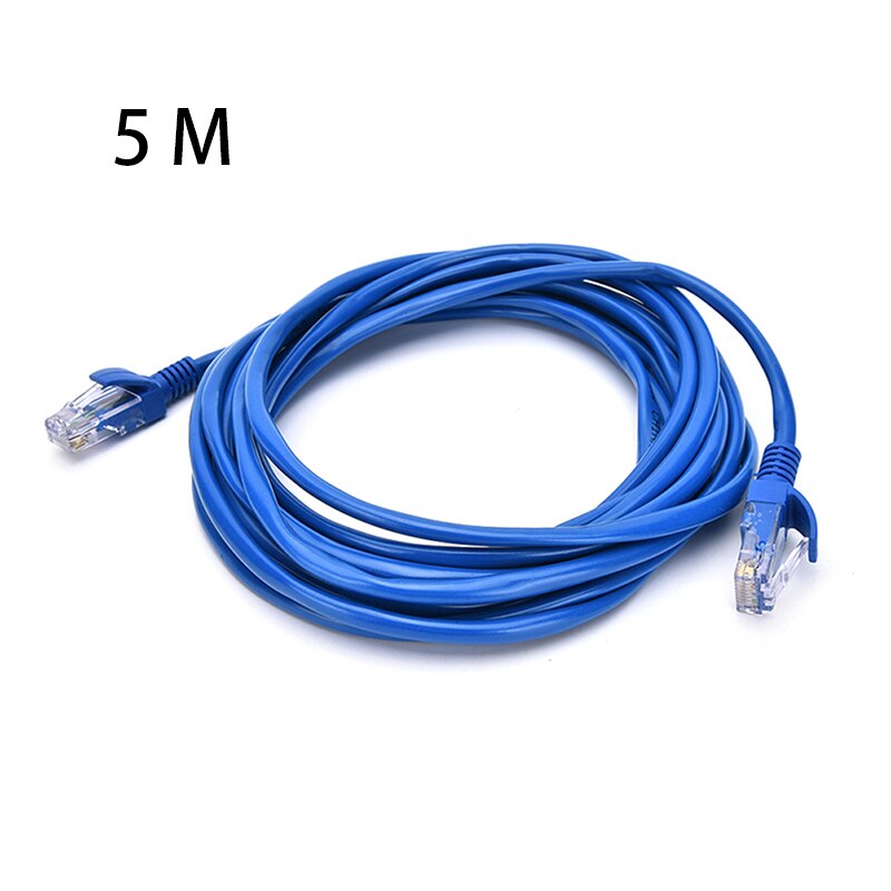 Blauw Ethernet Internet Lan CAT5e Netwerk Kabel Voor Computer Modem Router: 5 M