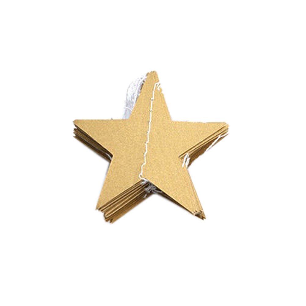 50 Stuks Grote Kartonnen Glittersterren 15 Cm Goud - Vijfpuntige Sterren Voor Decoratie En Feest
