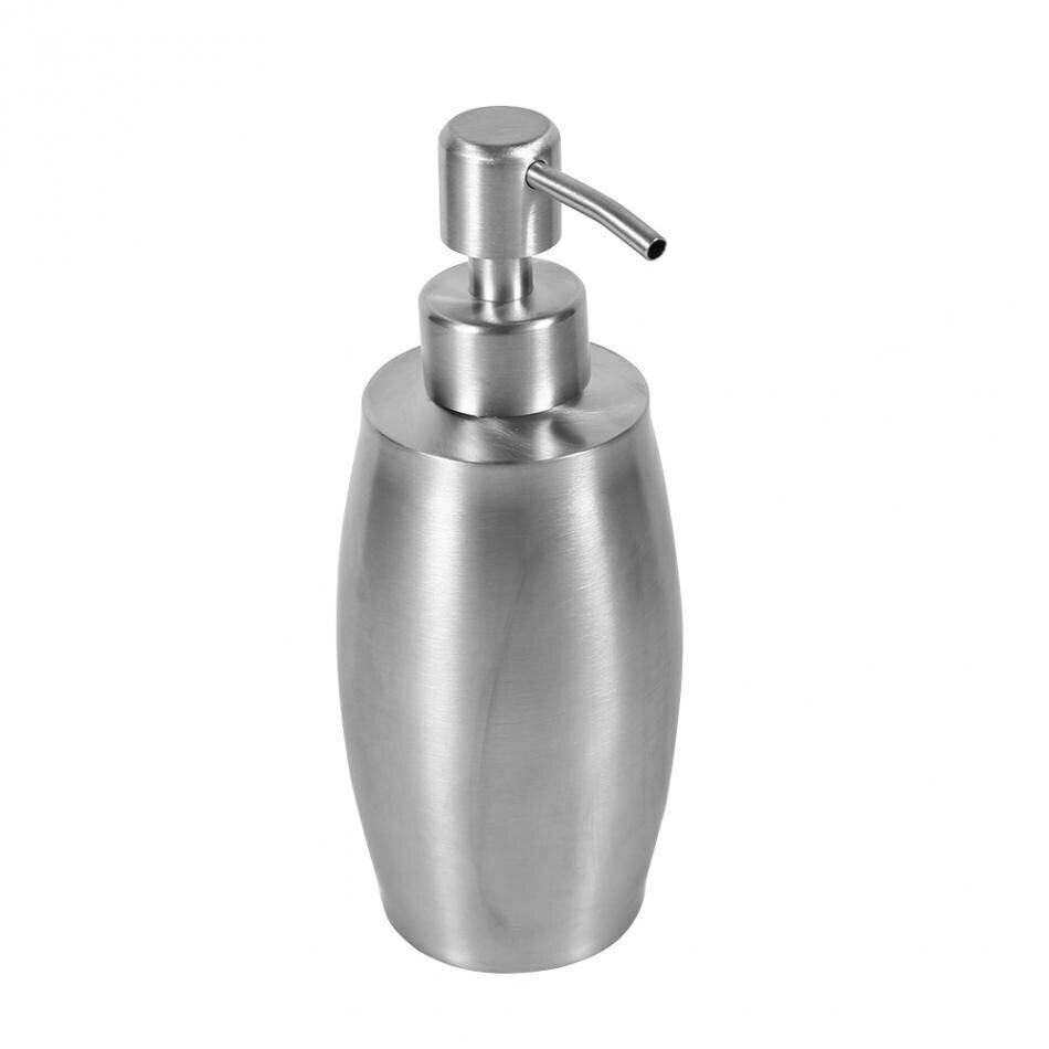 Stainless Steel Liquid Soap Dispenser Bathroom Shampoo Pump Lotion Dispenser