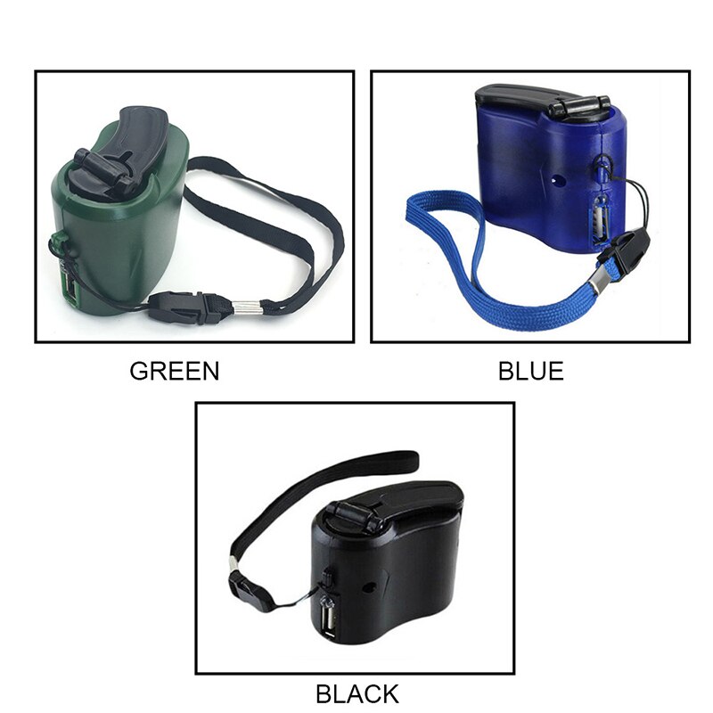 Portable Hand Cranked Power Dynamo Generator Outdoor Emergency USB Charger for Mobile Phone Camera Travel Charger