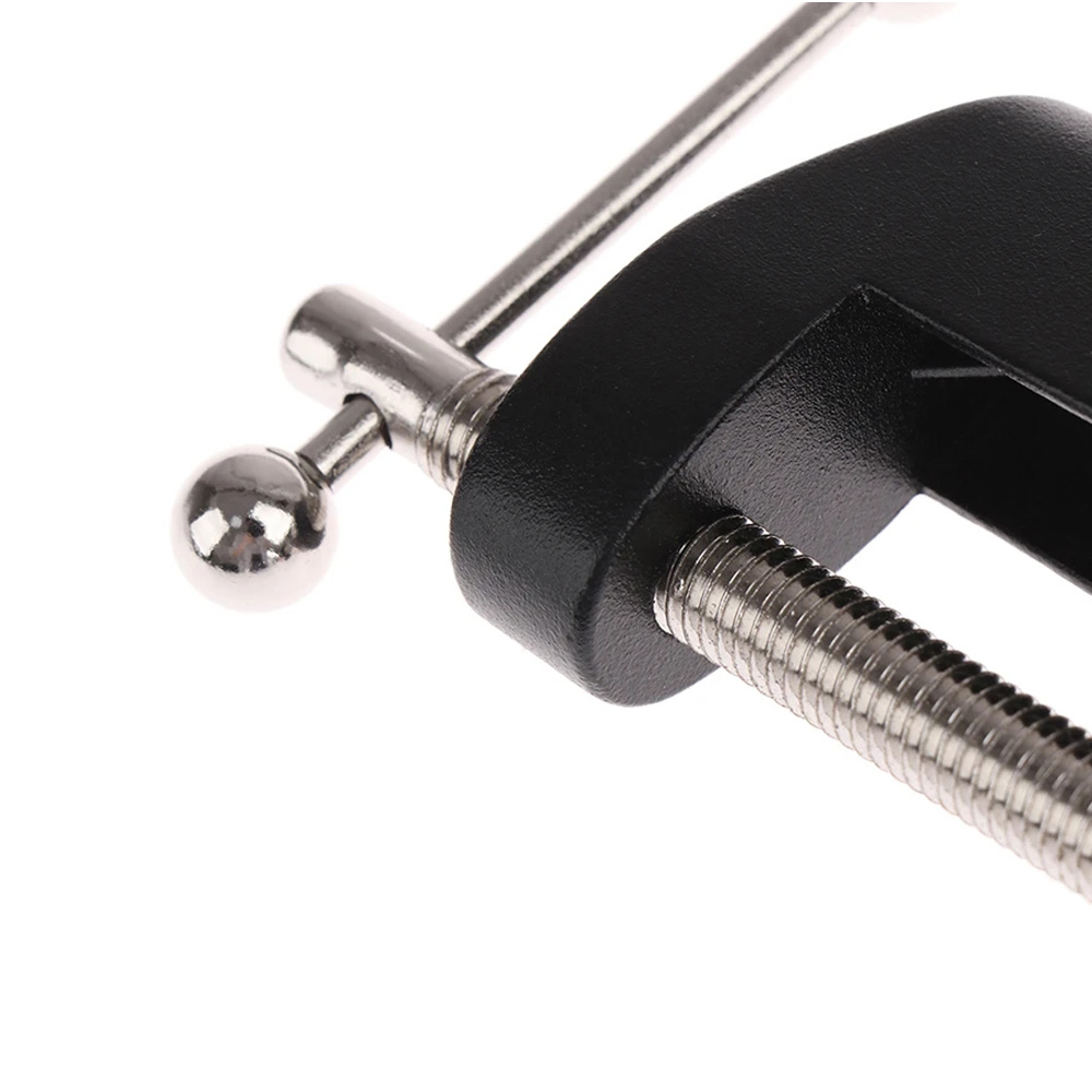 Abrazadera de montaje de mesa de escritorio con Clip en forma de C para micrófono, soporte de brazo de tijera, soporte de luz de mesa