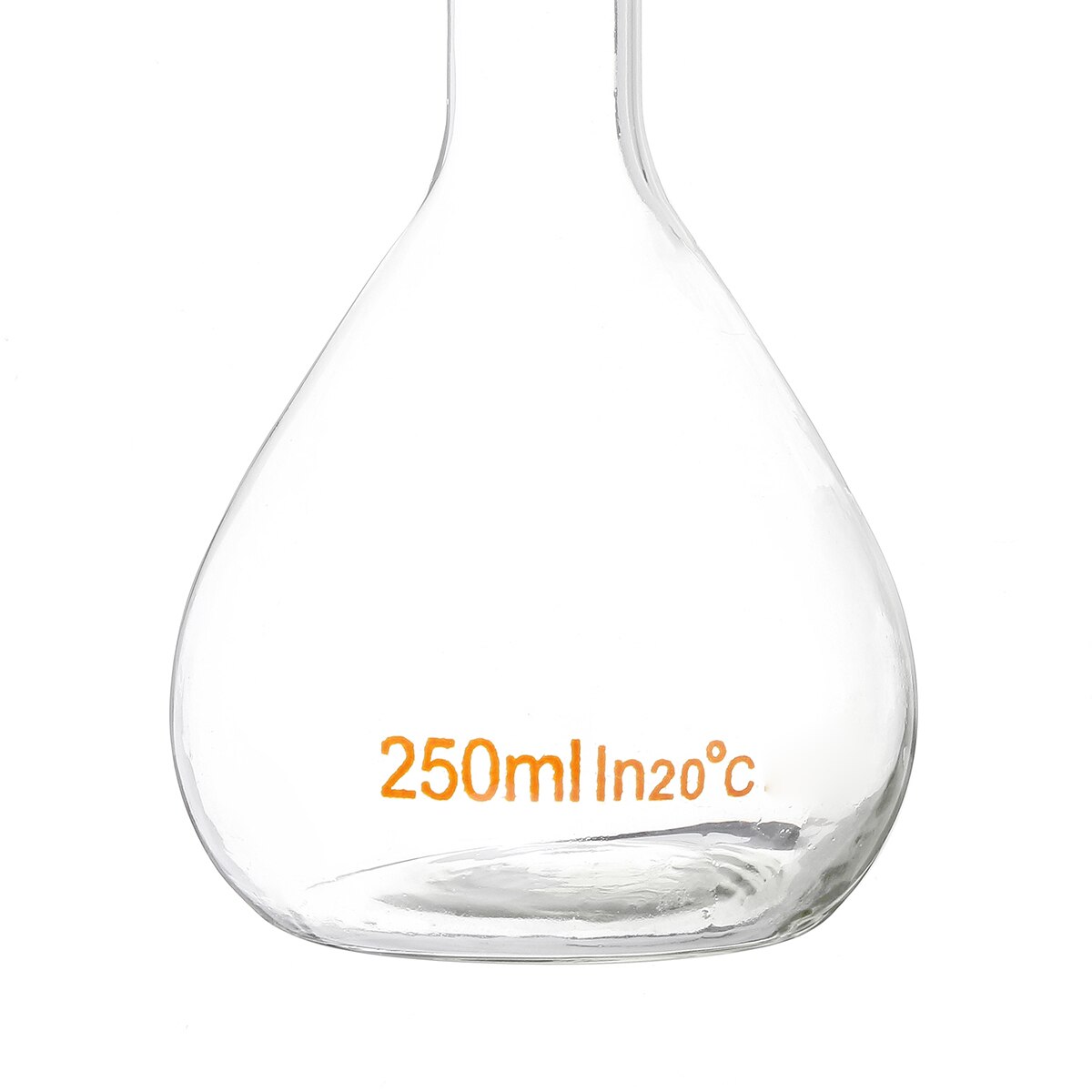 Klart glas målekolbe med prop 250ml laboratorie kemi glasvarer gennemsigtig kolbe glas til skoleundervisning laboratorieartikler