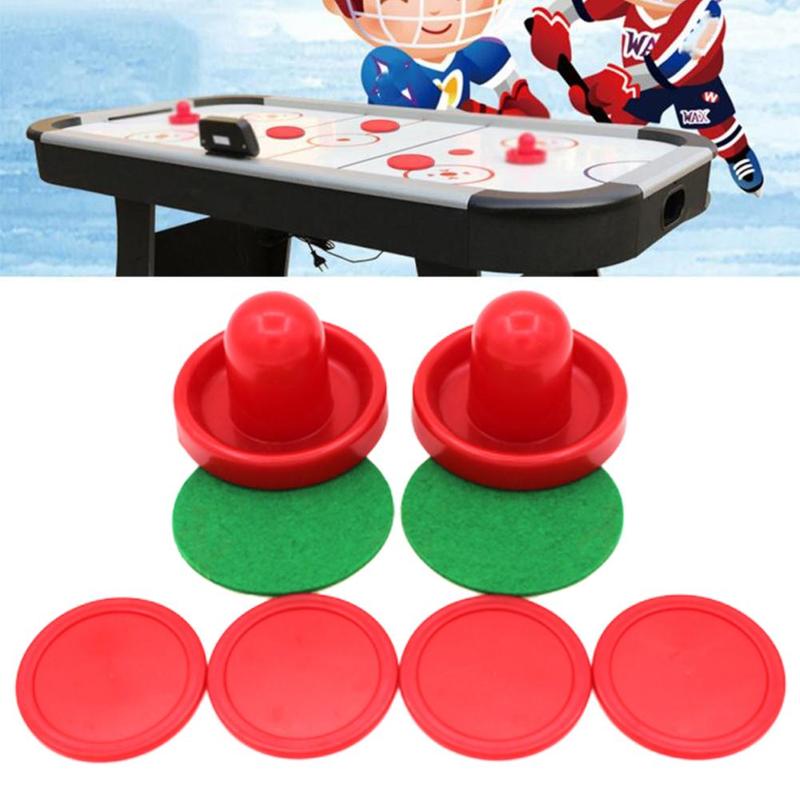 Air hockey tilbehør 76mm batter bord ishockey bord tilbehør sæt voksen bordspil underholdende air hockey putters pucker