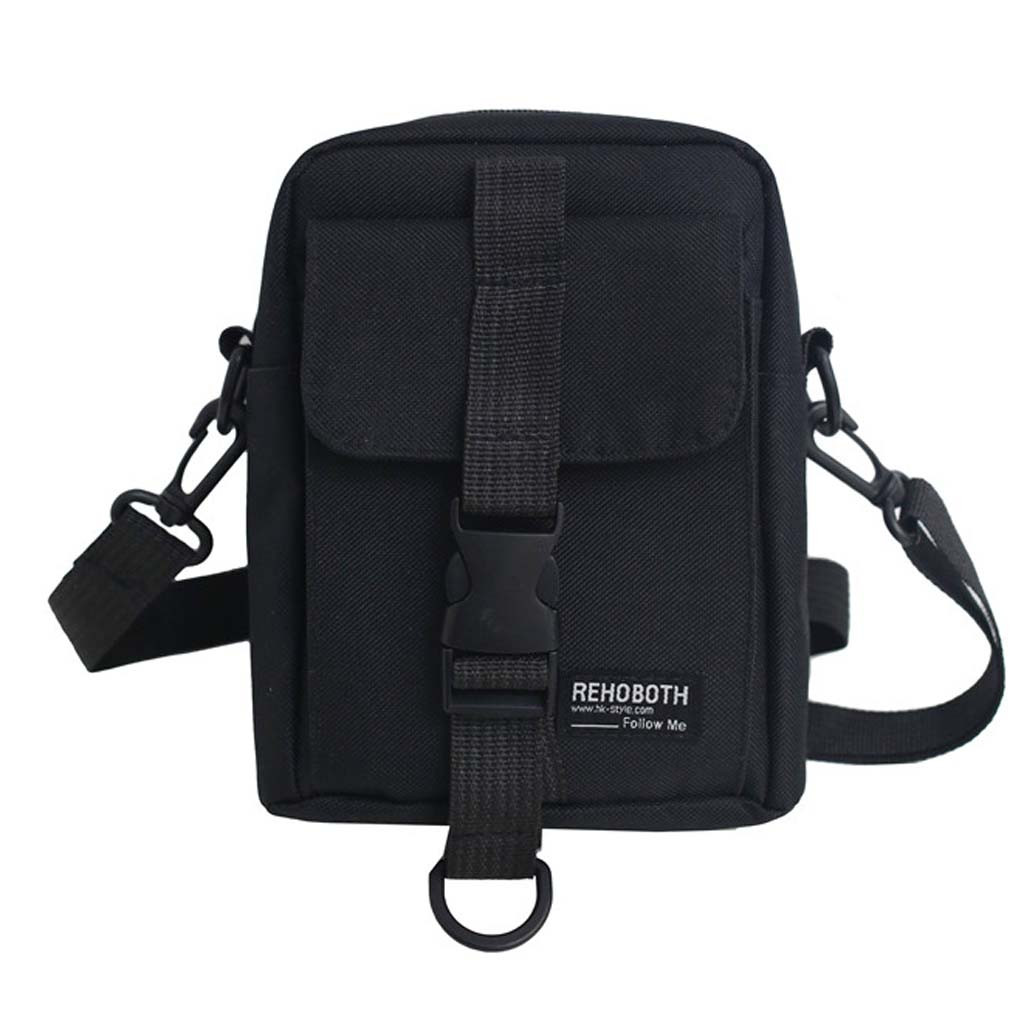 Messenger Bag Unisex Schoudertas Outdoor Kleine Multifunctionele Telefoon Tas Toevallige Schouder Casual Eenvoudige Telefoon Handtas Tas: Black 