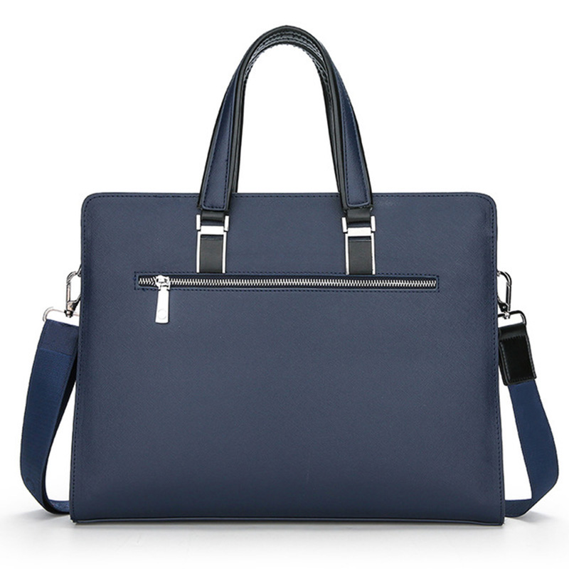 Heiße Neue Tragbare herren PU Business Menschen Multifunktionale Einfarbig Vertrag Dokumente Handtasche Computer Große Kapazität Handtasche