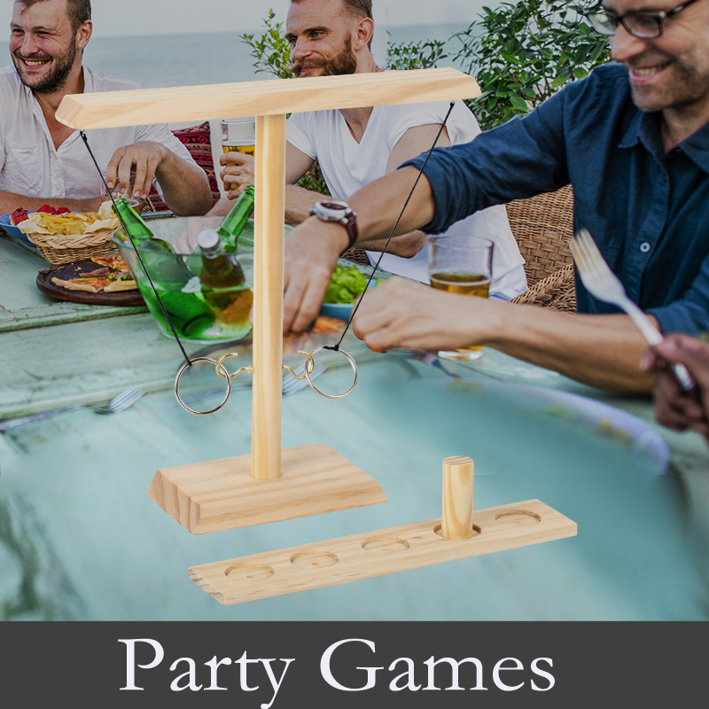 Juego de lanzamiento de anillos para adultos, juego de gancho y anillo hecho a mano, juego de lanzamiento de madera para adultos, juegos interiores y exteriores, decoración de Patio, juegos de patio