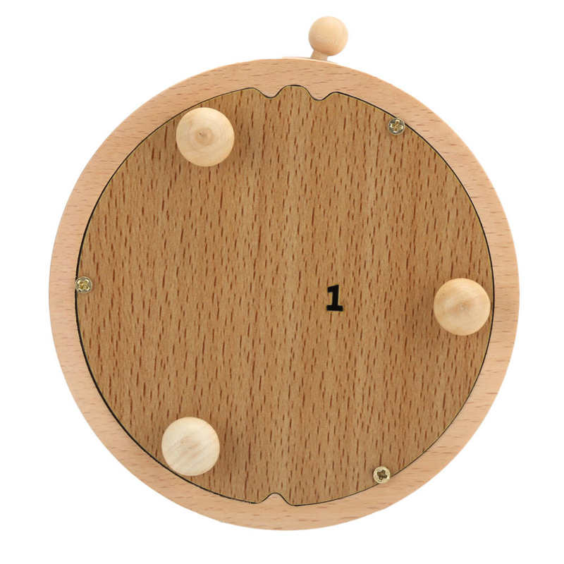 music wooden Cute Music Box Wooden Rotating Musical Box Wood Crafts Birthday Home Decor wooden music box