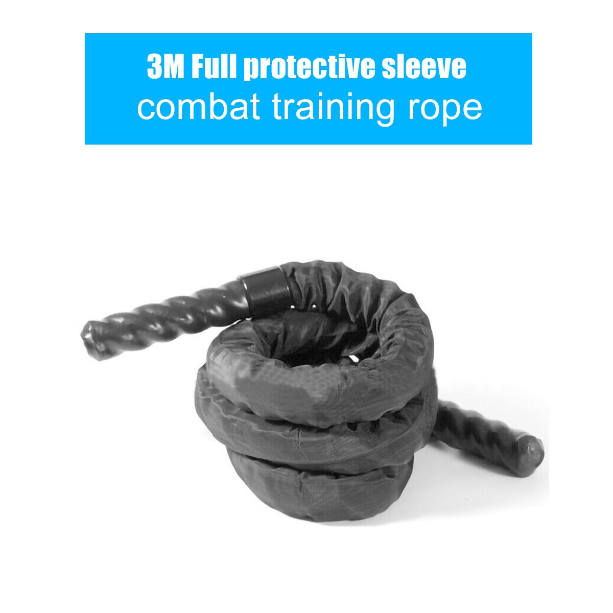 25mm Fitness Heavy Jump Rope Crossfits Weighted Battle Skipping Ropes Power Training Improve Strength Muscle Fitness Equipment: Package C 4