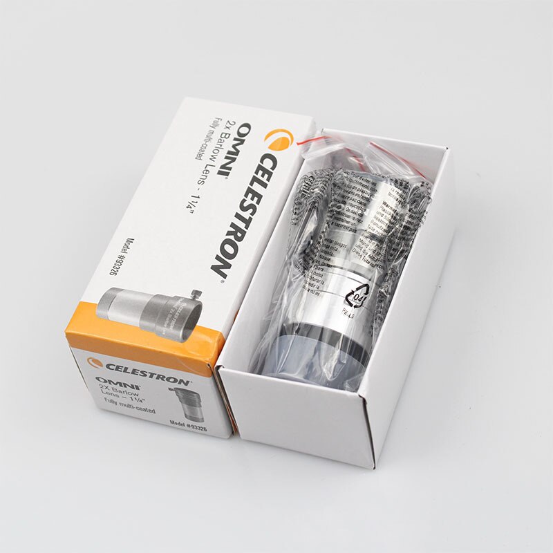 Celestron 1.25" Omni 2x Barlow Lens Achromatic By Magnification Eyepiece Astronomical Telescope Eyepiece Parts