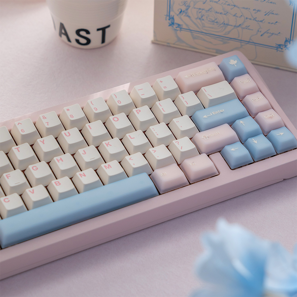 164 taster gennemsigtige taster pbt+pc dobbelt skudt taster cherry profil til cherry mx switche mekanisk tastatur 64/87/96