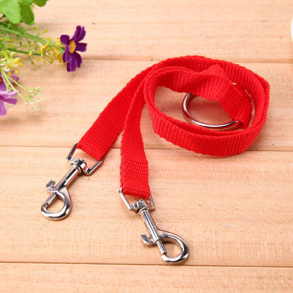Nylon Dubbele Dual Twee Huisdieren Honden Leash 2 Way Koppeling Lopen Ketting