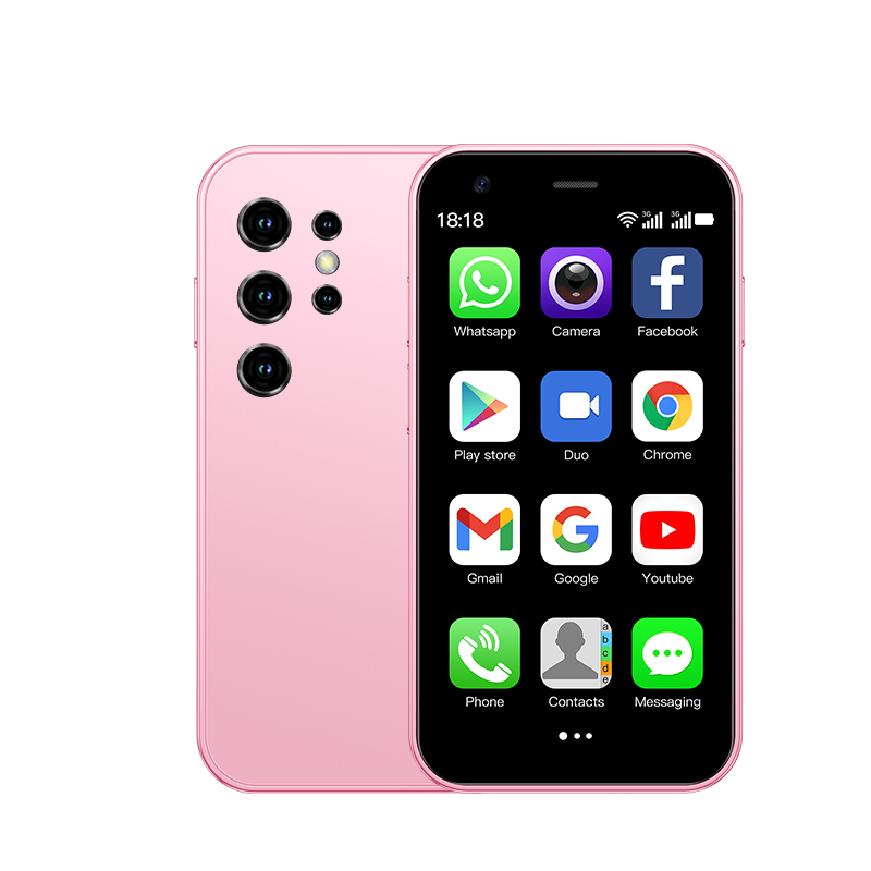 Mini 24: Mini smartphone de 3,0 pulgadas, interior potente, varios colores a elegir, perfecto para amigos: Rosa