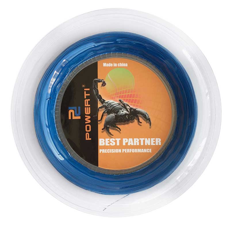 POWERTI – ficelle de raquette de Badminton, bobine de 200m, 0.72mm, ronde d'entraînement, Orange, Sport: blue