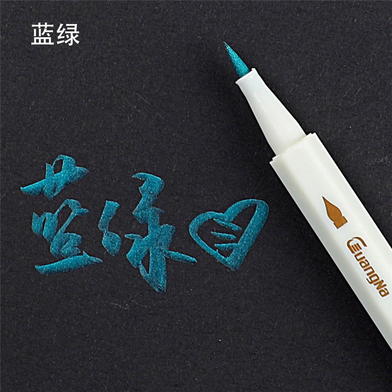 Rotuladores coloridos respetuosos con el medio ambiente práctico álbum de fotos DIY Scrapbooking bolígrafo de Graffiti decorativo para tarjetas de Metal de cristal: 14