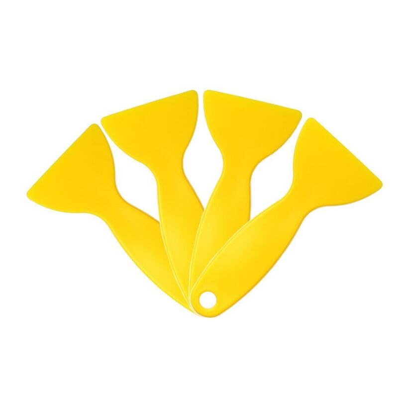 Vinyl Film Wrap Yellow Plastic Foils Cleaner Scraper Air Bubble Remover Stickers Install Tools Car Auto Styling Squeegee