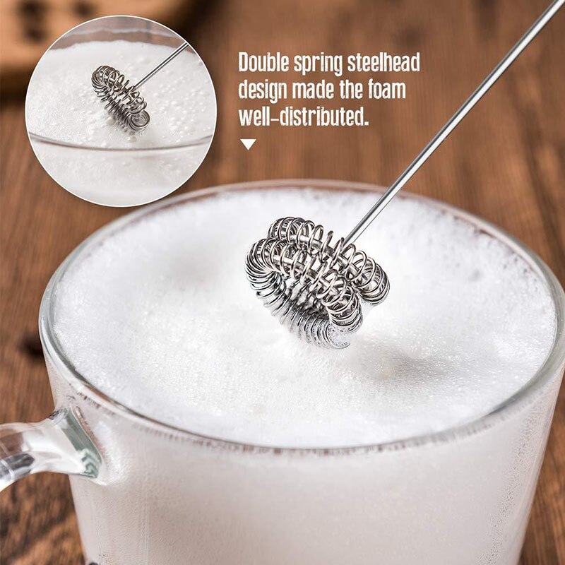 Elektrische roestvrijstalen koffieopschuimer, barista melkschuimer, blender, automatische mixer voor latte, cappuccino, eieren, creamer