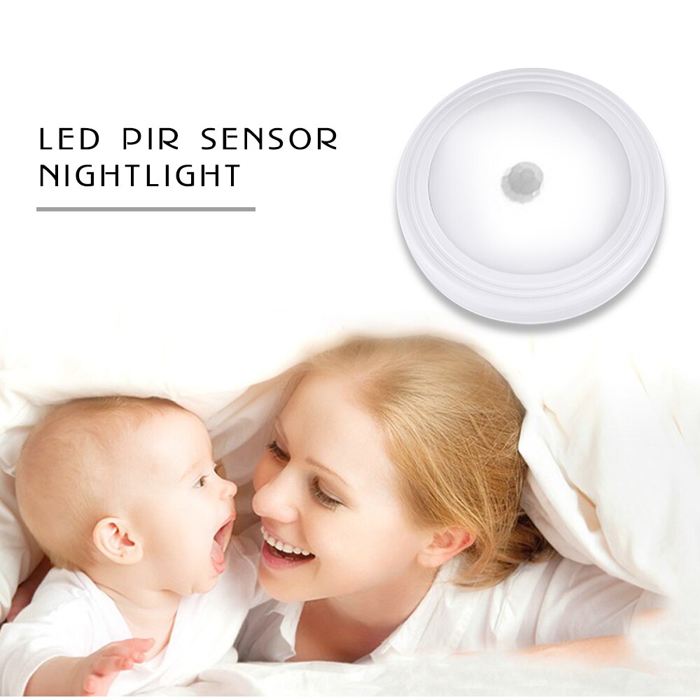 Vacamm Wandlamp LED PIR Motion Sensor Auto On/Off Batterij Operated Lamp Voor Indoor Gang Gangpad Trappen Warm wit/Wit