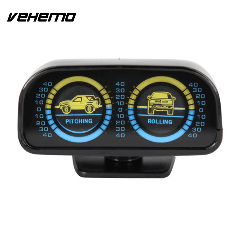 Vehemo Backlight Auto Inclinometer Gradiënt Balans Auto Inclinometer Auto Styling Voertuig Inclinometer voor Pitch Rolling