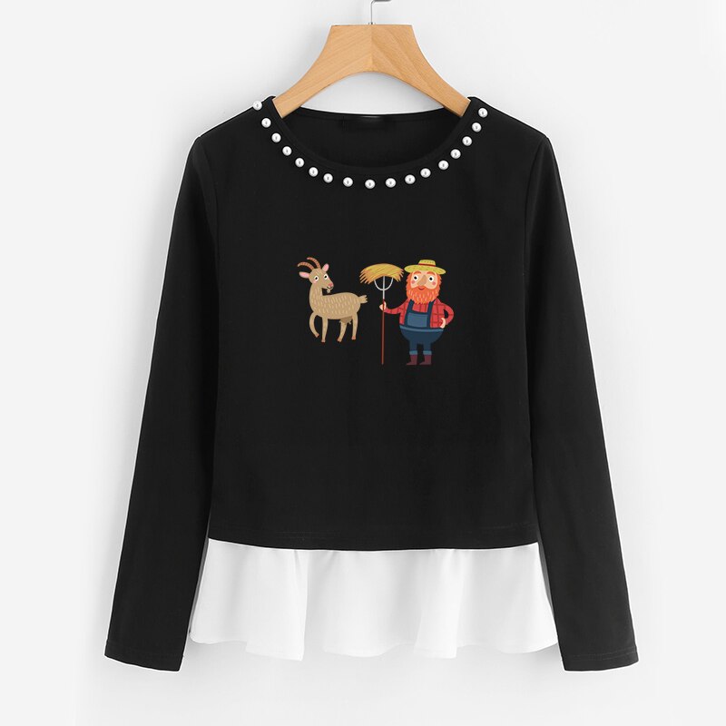 The Farm Animals Appliques Iron On Patches For Kids Clothes Decoration Easy To Wear Diy T-shirt Heat Transfer Vinyl Stickers