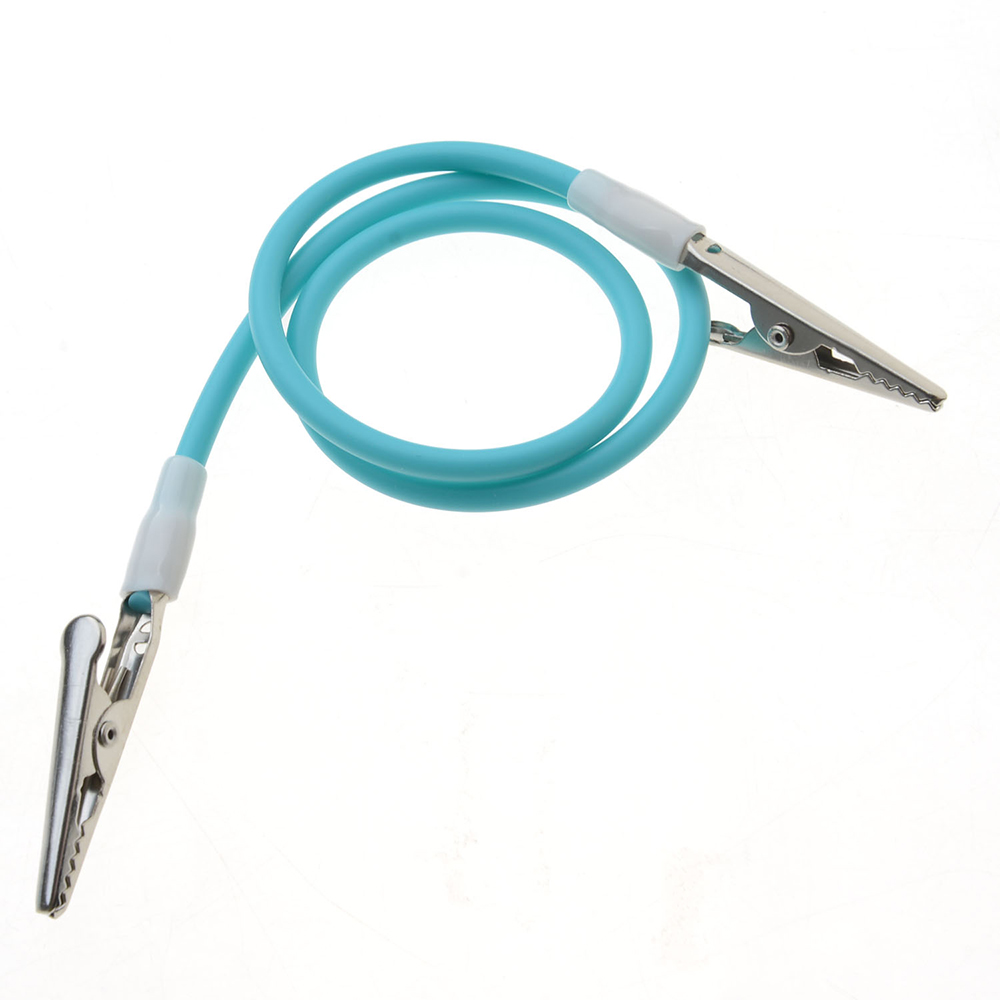 50 cm AZDENT Tandheelkundige Kleurrijke Bib Clips Servethouders met Siliconen Koord en Veerbelaste clips 4 Kleuren Instrument: Black