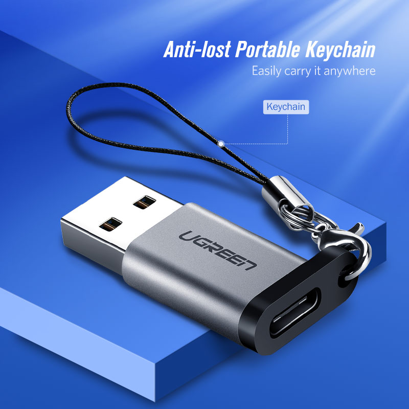 Ugreen USB C adattatore USB 3.0 2.0 maschio a USB 3.1 tipo C femmina tipo-c adattatore per computer portatile Samsung Xiaomi 10 auricolare adattatore USB