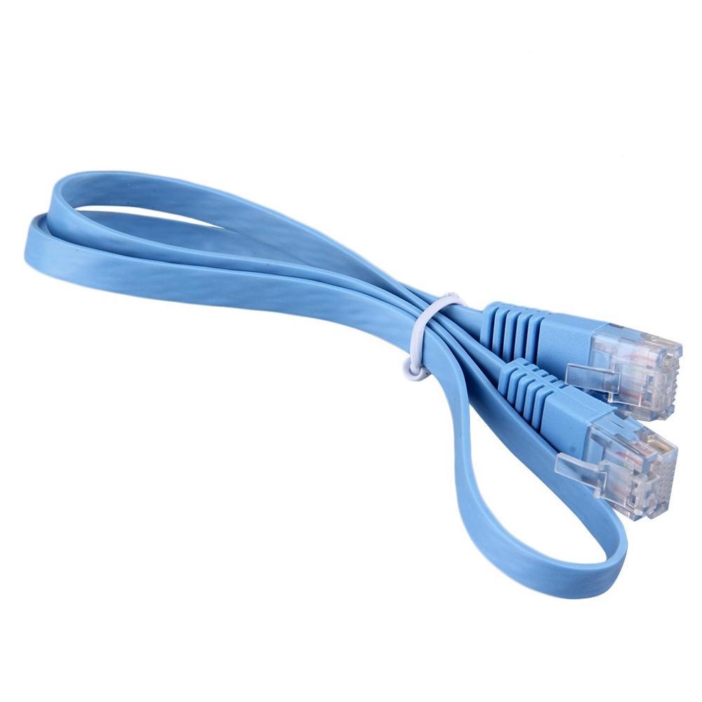 2M 1m RJ45 Ethernet Network LAN Cable CAT6 Channel 8P8C Patch Cable Router Length Flat Reticle Network Cable 0.5m: 2M