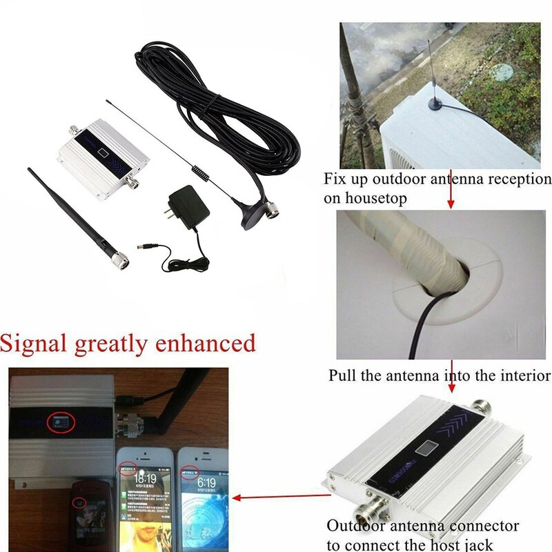 2G/3G/4G Gsm elevadores de señal 3G repetidor del teléfono Celular repetidor de señal potenciador 900MHz GSM amplificador de señal + antena para móvil