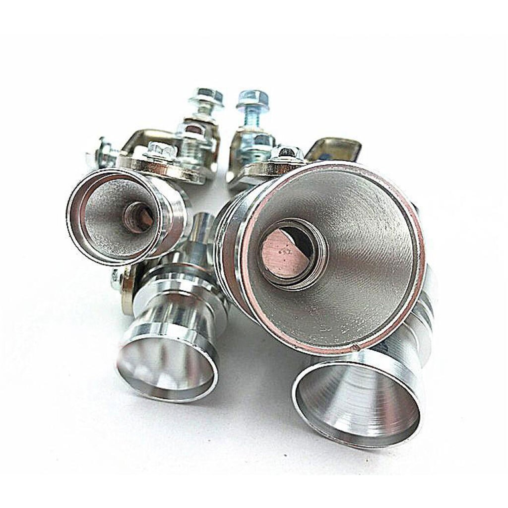 Przenośny symulator dźwięku turbosprężarka świstak robić motocykla prosty tłumik srebrny