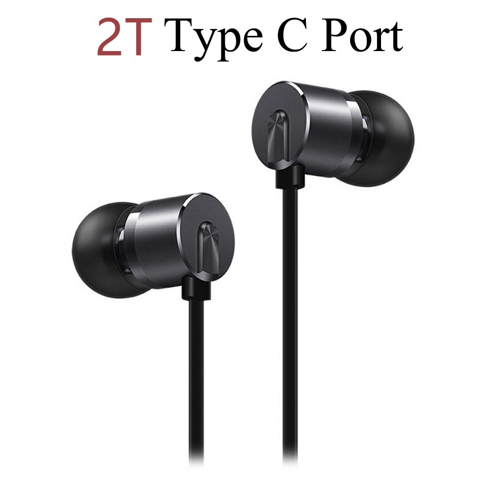Originele Oneplus Bullet 2T V2 Headset Voor Een Plus 7T Pro/ 7 Pro /6T Oortelefoon type-C 3.5Mm Bullet 2T V2 Headset Mic Hoofd Telefoon