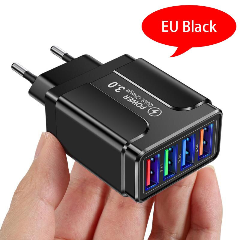 EU European KR Plug Adapter Japan China US To EU Travel Power Adapter Electric Plug Converter Charger Socket AC Outlet: black EU