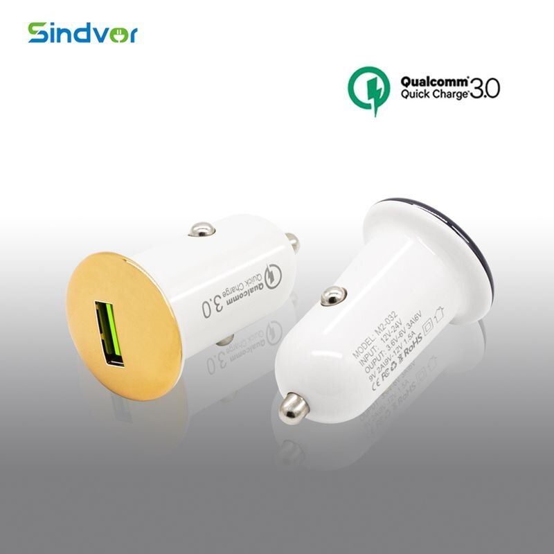 Sindvor 5v 3a mini usb carregador de carro carga rápida 3.0 adaptador do telefone móvel carregamento rápido qc 3.0 carga universal para iphone xiaomi