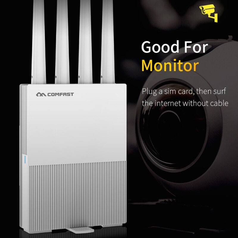 Comfast  e3 4g lte 2.4 ghz langaton reititin 4 antennia sim-kortin langaton extender 35ea